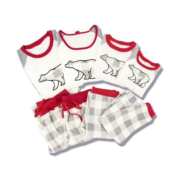 Matching Family Pajamas For Holidays Christmas Family Pajama Set Family Pajama Sets Bear Print Custom Clothing Manufacturers