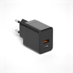 Travel 35W 1 Type-C 1 USB-A PD3.0 QC3.0 Fast Charging Phone Laptop Tablet Portable GaN Battery Wall Charger Power Supply Adapter