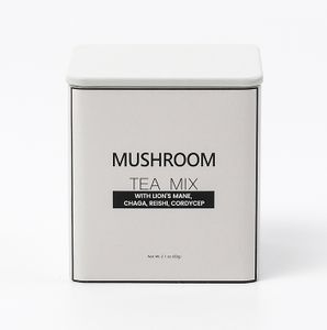 Instant Mushroom Black Tea Mix Reishi Hericium erinaceus Chaga Stevia Cordyceps Body Fitness