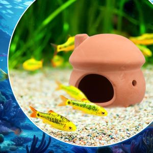 Fish Tank Accessories Fish Cave for Aquarium Ceramic Aquarium Mushroom House Ornament Fish Tank Hideout Hideaway Decoration
