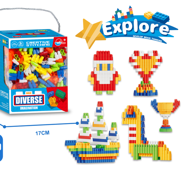 Wholesale ABS Plastic Blocks Kit 560PCS  DIY Education Model Compatible with Small Particles Building Block Sets Toys Kids