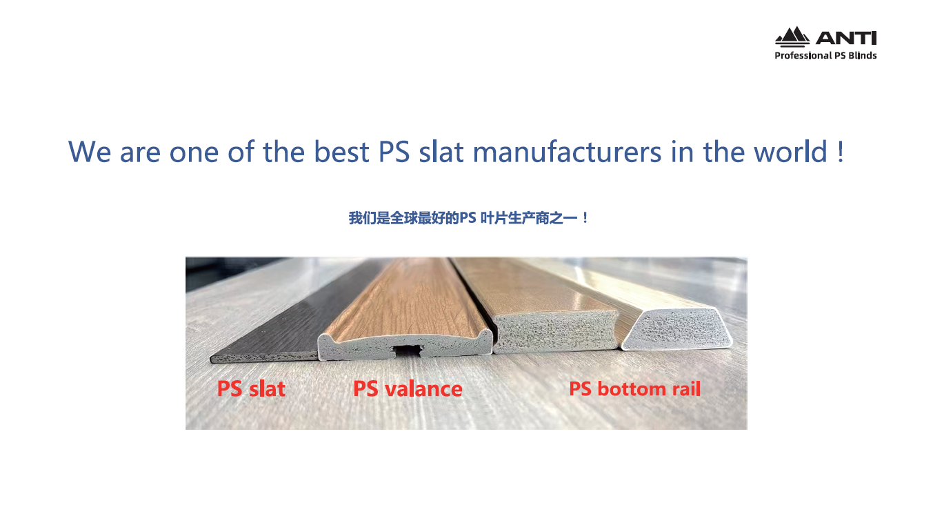 Guangdong Anty Enterprises Co., Ltd. Polystyrene blind slats