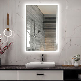 Rectangle Lighted wholesale price Backlit Home Bath Anti Fog Bathroom Smart Mirror With Led Light