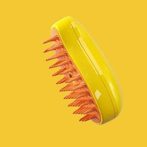 Pet Hair Cleaning Brush Comb Cat Steam Brush 3 In 1 Spray Silicone Massage Comb for Cats Dogs