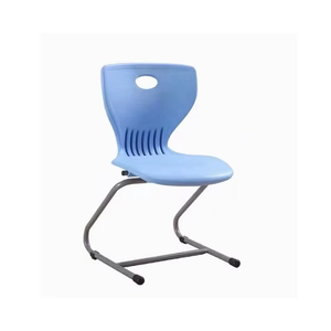 school office training chair colorful PP seat student classroom table chair thickened steel meeting team chair
