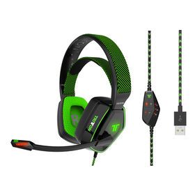 USB 7.1 gaming headsets for volume control and boom microphone,low latency gamecwired headstes