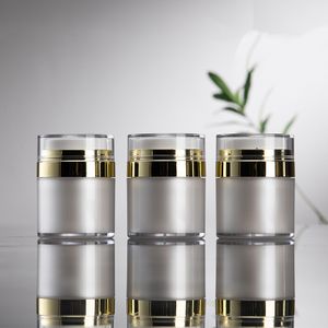 Wholesale Plastic Cosmetic Packaging Bottles Airless Pump Lotion Spray Vacuum Empty Plastic Squeeze Lotion Acrylic Cream Bottle