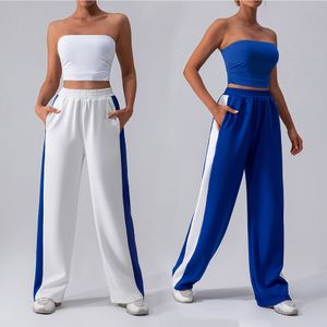 Active Stretch top sports Outfit casual loose pants Custom Jogging Suits Gym Fitness Sets For Woman