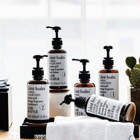 Zahrat Assahra Hotel Amenities 420mL Amino Acids Hotel Shampoo Hair Conditioner Shower Gel Body Lotion Hand Wash Soap for Hotel