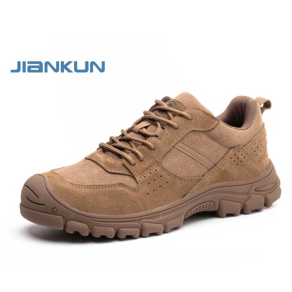 JIANKUN Unisex Steel toe safety shoes men's work anti-smashing anti-puncture welder anti-scalding mens safeti footwear