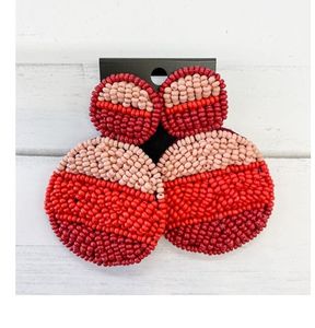 Top Trending jewelry sead Beads embroidery Round shape earrings from India handmade earrings for women and girls classic look