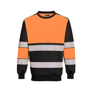 Medium Weight High Visibility Fire Resistant Hoodie for Oil and Gas Worker Safety Fleece Hoodie FR