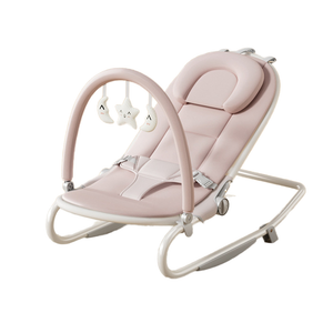 BBCare 2-in-1 Comfortable Fabric Baby Bouncer Seat & Rocker Soothing Infants Bouncy Seat for 0-6 Months Baby Swing Bouncer
