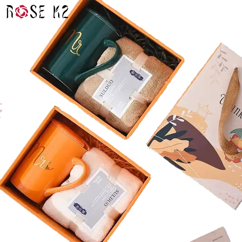 Hangzhou Fenying Trading Co., Ltd. New Year Gift Custom Mug Towel Set Birthday Gift Set Christmas Souvenir Wedding Favors For Guests Return Gift Unique For Women