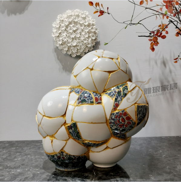 New Design Pottery Antique Hotel Decoration Handmade Retro Ceramic Vase for Home Decor