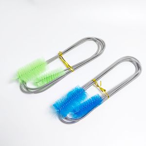 ESD Flexible Drain Brush Nylon Cleaner Double Ended Elastic Hose Pipe Straw Cleaning Brush