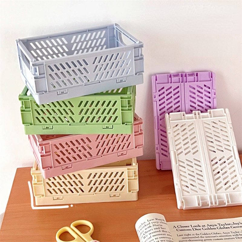 Zhejiang Fangsang Import And Export Co., Ltd. FS792 Large Size Creative Foldable Pen Holders Student Kawaii Stationery Pen Holder Plastic Storage Box