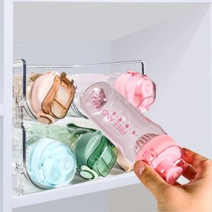 Choice Fun Customized Plastic Stackable Bottle Holder Kitchen organizer plastic wine and water bottle holder