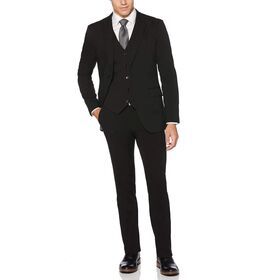 Manufacturer of OEM 2023 New Arrival Men's Very Slim Fit Black Performance Tech Suit 2133002