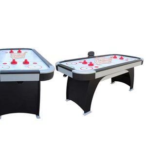 Indoor Amusement Game Machine Coin Operated Air Hockey Table Machine Electronic Scoring Air Hockey Table 6 Feet 2 Player Games