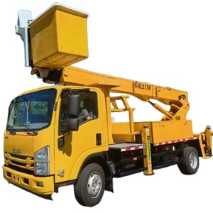 isuzu 21 m electric power emergency repair aerial work  vehicle  insulated aerial platform lifting truck