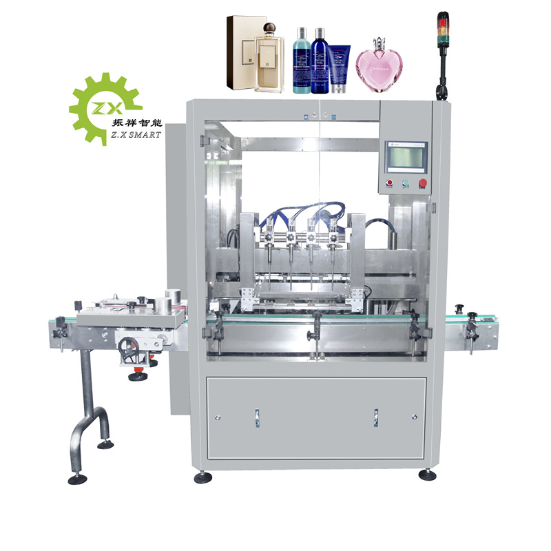 ZXSMART Tracking High Speed Perfume Glass Spray Bottle Fill Cosmetic Automatic Perfume Liquid Filling Machine