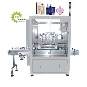ZXSMART Tracking High Speed Perfume Glass Spray Bottle Fill Cosmetic Automatic Perfume Liquid Filling Machine