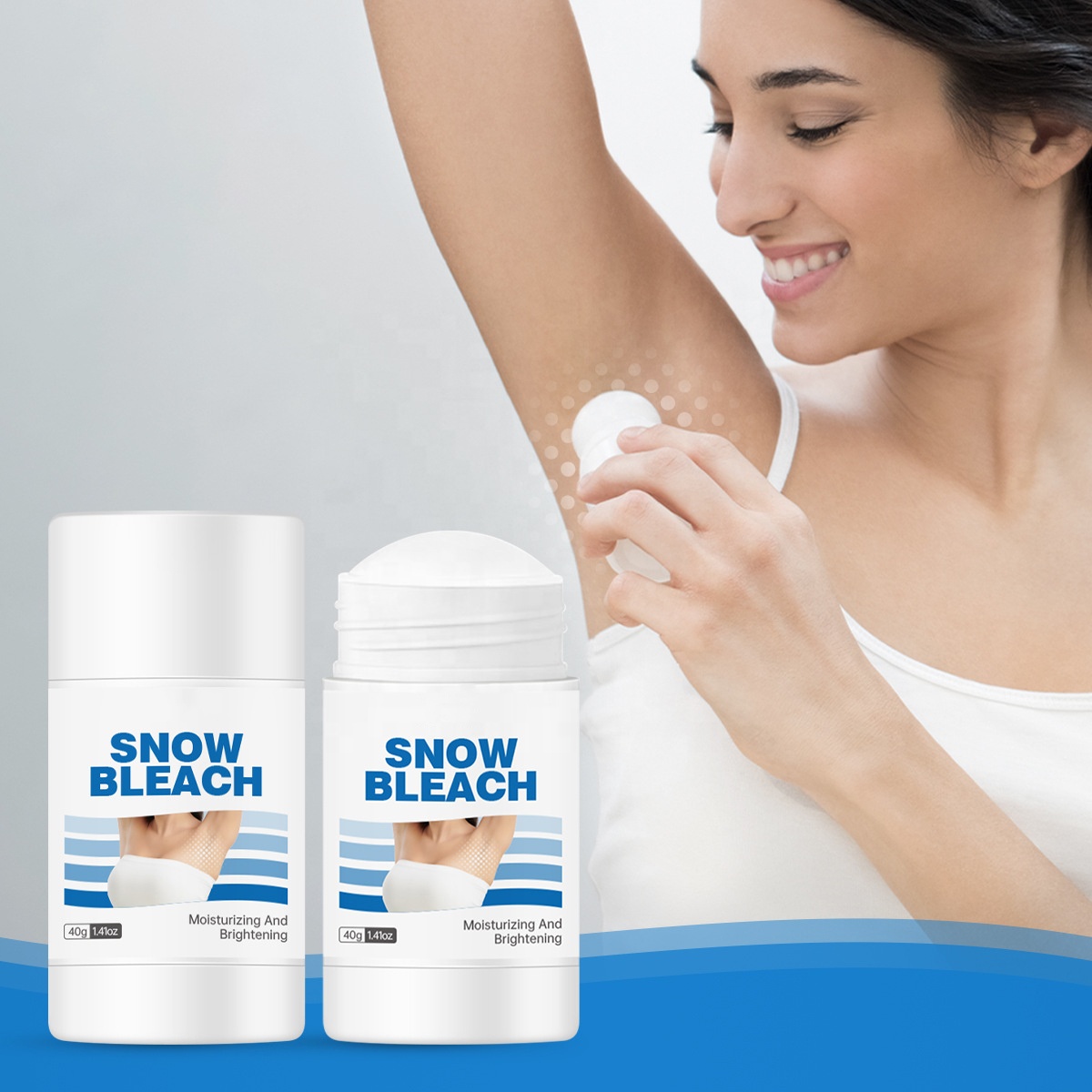 Guangdong Sanrui Cosmetics Group Co., Ltd. Wholesale Natural Fragrance Underarm Roll On Deodorant Refreshing Antiperspirant Stick for Men Women