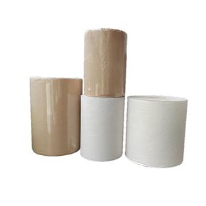 Eco-friendly kraft paper hand towel Jumbo Roll 183m 1ply  Recycled hand paper towel roll for Commercial Use