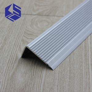 Aluminum ceramic straight angle metal edging for tile steps