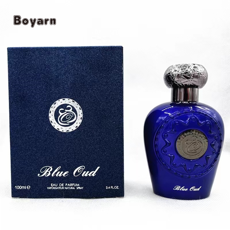 Boyarn International Co., Limited Boyarn Wholesale Blue Flannelette Box Arab Dubai Fragrance Perfume 100Ml Lasting Fragrance Men's And Women's Perfume