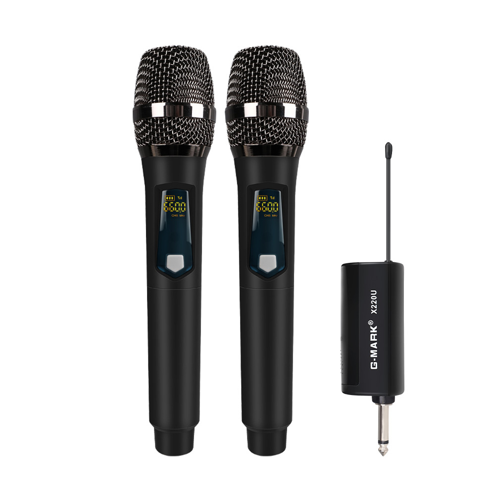 Enping Yinfu Intelligent Technology Co., Ltd. G-MARK X220U Adjustable UHF Frequency Dynamic Microphone Inalambrico Microfono Para Estudio Profesional