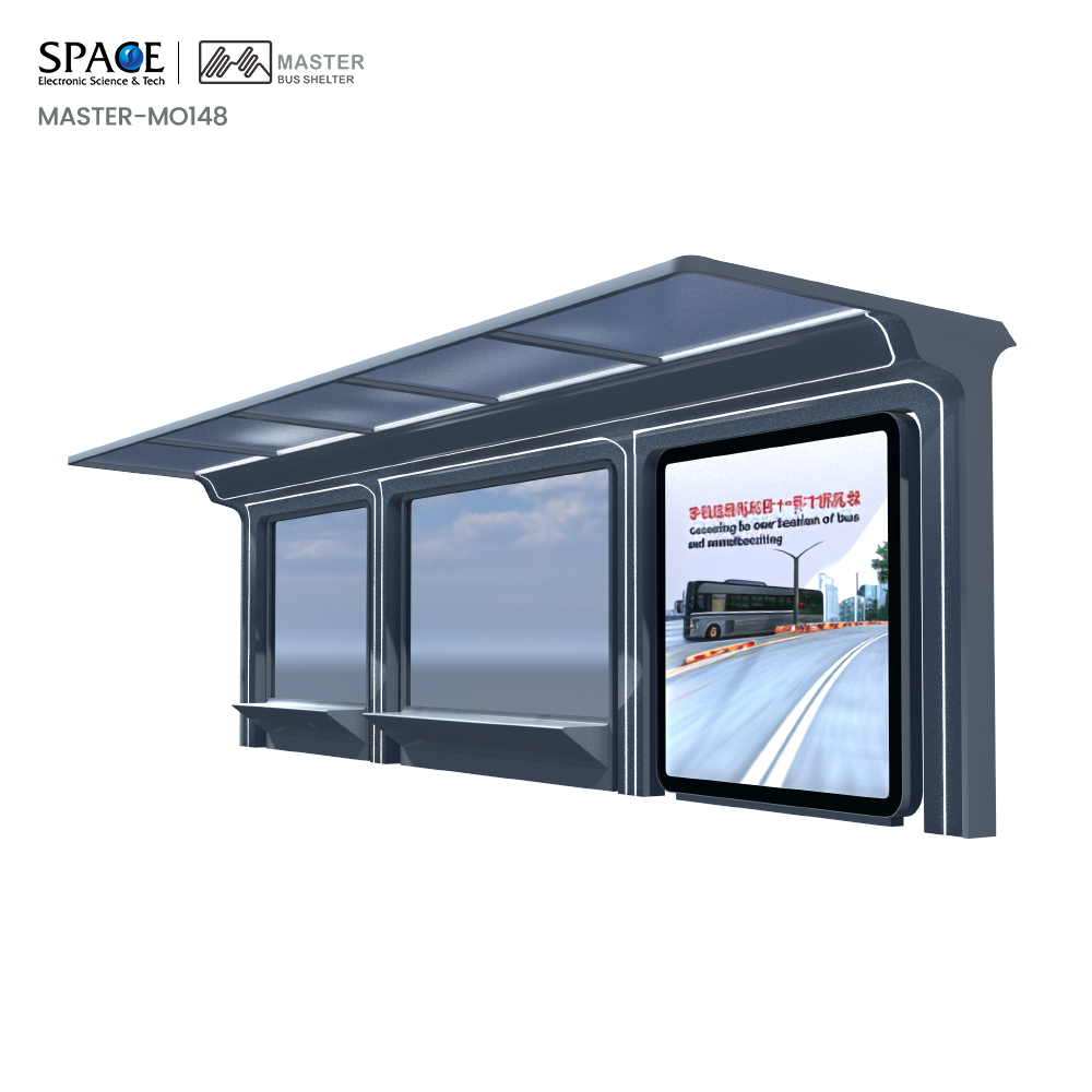 Dongguan Space Electronic Science & Tech Co., Ltd. Contemporary Open Bus Shelter Sleek Intelligent and Aesthetically Pleasing