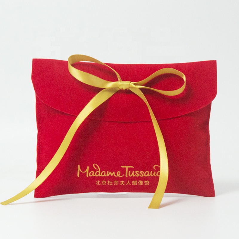 Shenzhen Xiaobudai Packaging Products Co., Ltd. High End Luxury Velvet Gift Packaging Cosmetic Skincare Velvet Bags Envelope Pouch