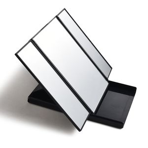 Customized Plastic Black Foldable Cosmetic Mirror High Quality Promotional Mirror