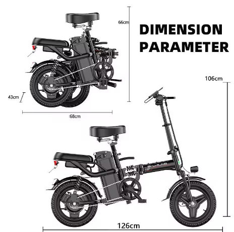 Qiu County Dongju Bicycle Accessories Factory Factory Wholesale 20 Inch Folding Electric Bike 350w 500w 50km Adult Folding Ebike Road Electric Bicycle E Bike For Sale