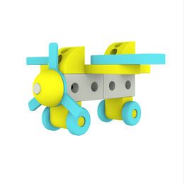 2021 Educational Toys Middle Size EVA Foam Building Blocks 66pcs/set Aircraft Kids Toys Blocks Const