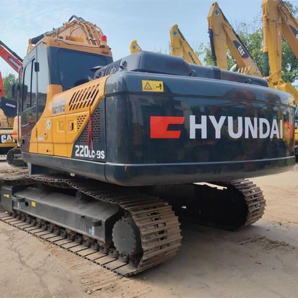 Good price Second hand Hyundai 220-9S made in Korea hydraulic excavators hyundai excavator 220-9S is free shipping