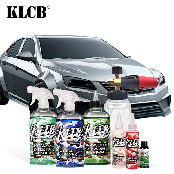 11 pcs Car Wash Kit liquid shampoo Wax Towel Applicator Sponge Car Detailing Clean Wash coating Foam Sprayer