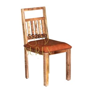 Modern Vintage Style Wooden Industrial Handcrafted Chair for Restaurant Hotel Bedroom or Living Room Design
