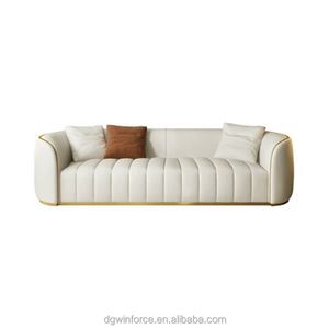 Italian Upholstered Luxury Sofa Set Modern Luxury Contemporary Modern Sofa Metal Frame Furniture Living Room Sofa