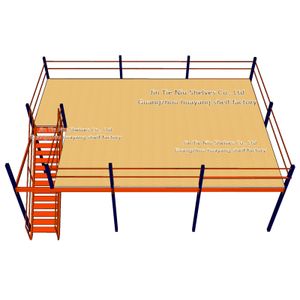 400 Square Meter Mezzanin Rack Racking Storage Steel High Capacity Large Span Steel Structure Tiles Warehouse Racks System