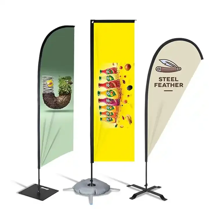 Shenyang Sunshine Advert Co., Ltd. Custom 2.8m Custom printing outdoor advertising promotion flying teardrop flag feather flag