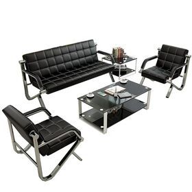 Nordic style new electroplating office sofa set designs YA-S322