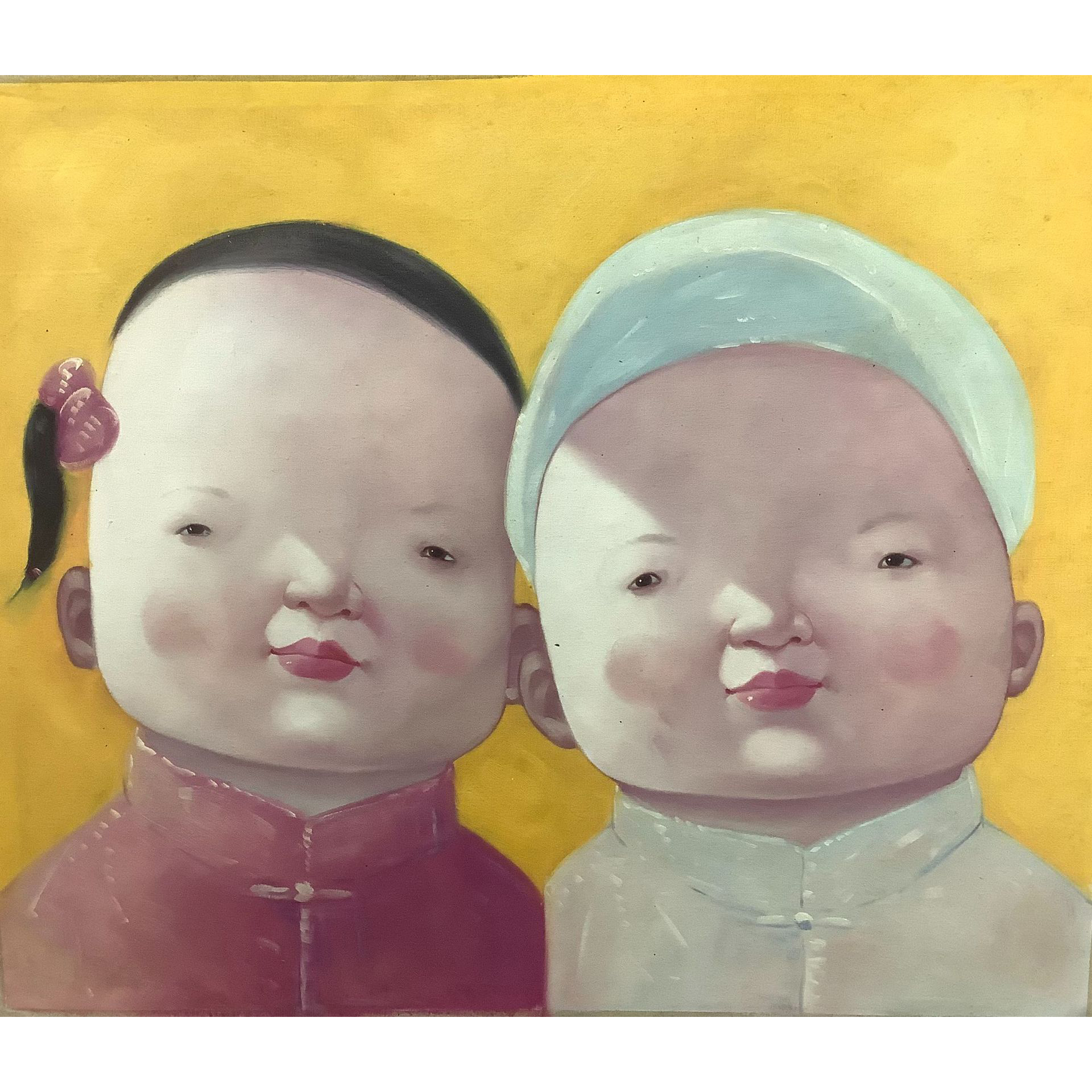Fuzhou Qitian E-Commerce Co., Ltd. Custom Handmade painting children canvas oil painting for bedroom home hotel cafe wall art decoration