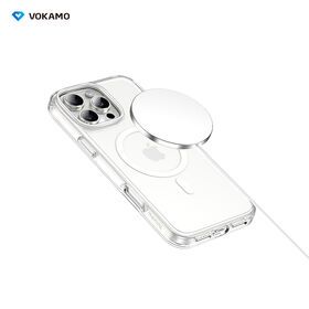 For iPhone 16 Pro Max Clear Phone Case Maget Ring Glow in the Dark Transparent Smart Phone Cover For iPhone 16 Pro/16 Plus/16