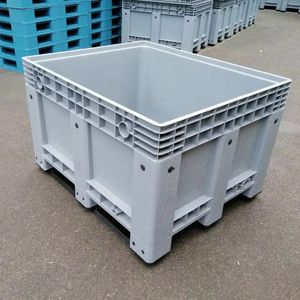 1200x1000x770 mm Heavy-Duty reusable Auto Parts Storage Container Rigid Plastic Solid Side Pallet Tote Bin Box