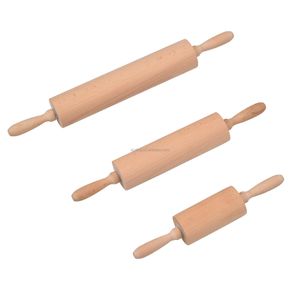 XL Wooden Rolling Pin for Baking with Handles,18 inch Wood Dough Roller for Cake Bread Croissant Cookie Pizza