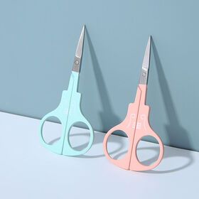 Lameila wholesale makeup tool stainless steel Beauty Hair Remover Scissors Cut Pink Mini Eyebrow Scissors A0416Popular