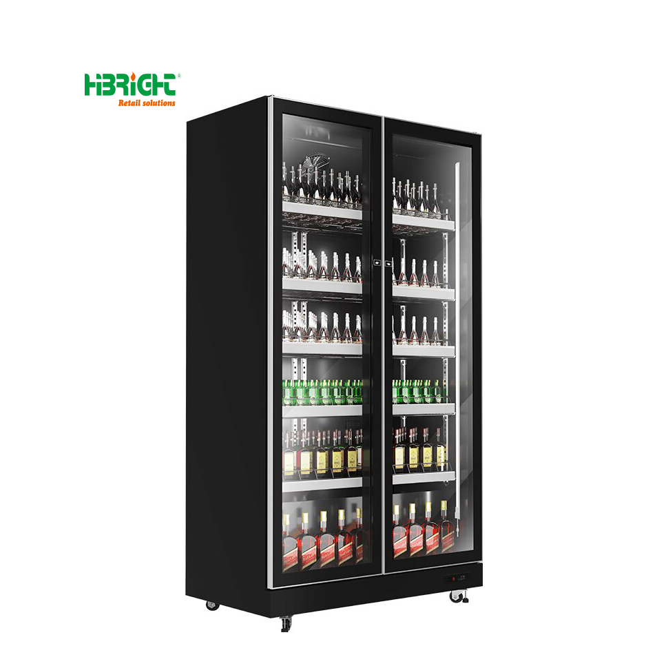 Suzhou Highbright Store Fixture Co., Ltd. Commercial Display Freezer Convenience Drink Vegetable Storage Beverage Supermarket Display Chiller
